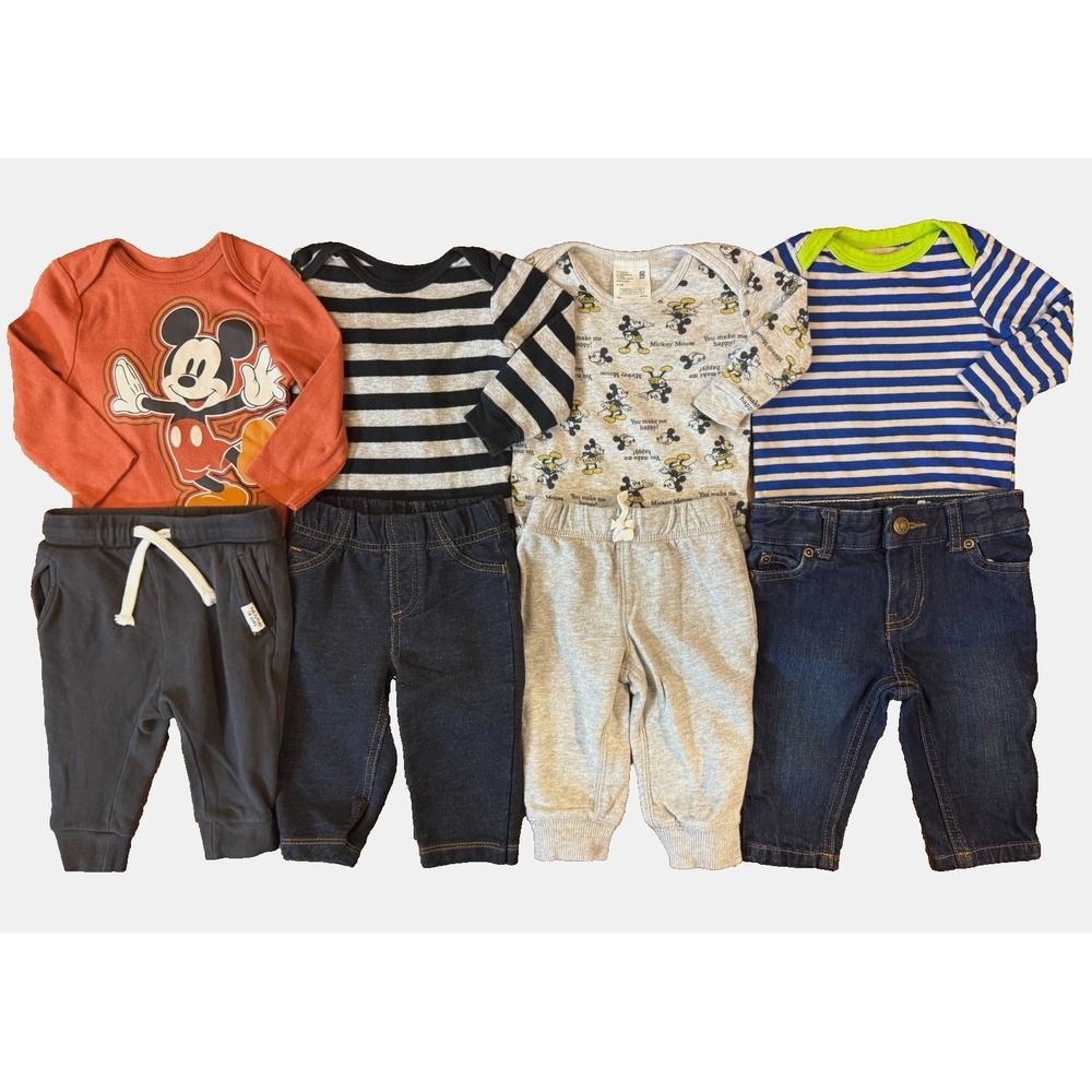Disney Carters Baby Boy Clothes Outfits 6 Months Pants Jeans Shirts Bodysuit Lot